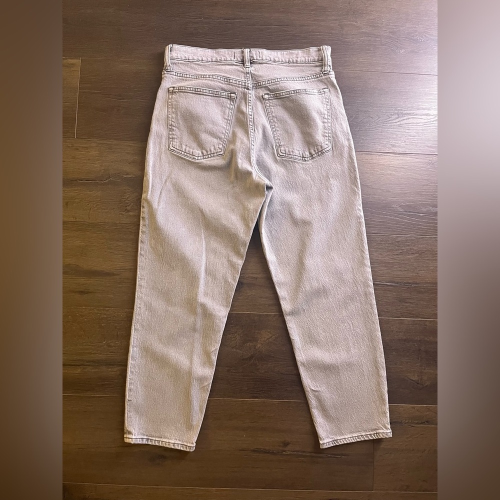 Abercrombie The Mom High Rise Jeans Sz 30 Short Gray - Picture 3 of 5